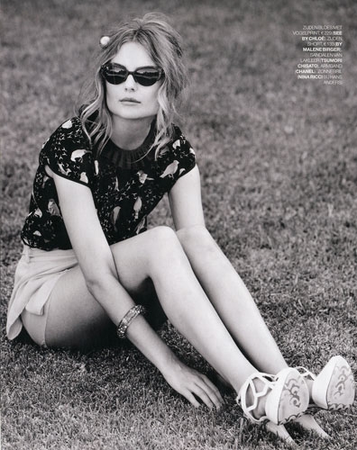 Dimphy Janse for Marie Claire Dutch April 2012 photographer Hans van Brakel 