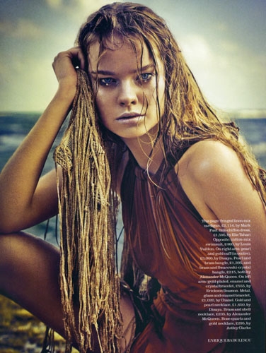 Gwen Loos for Elle Uk June 2012 photographer Enrique Badulescu 