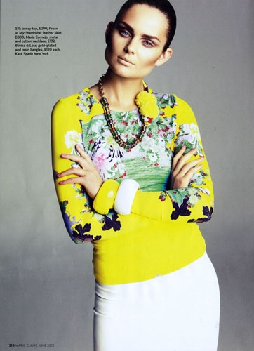 Dimphy Janse for Marie Claire UK June 2012 photographer Tess 