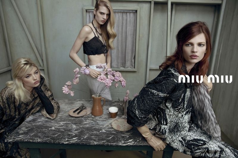 Bette Franke for Miu Miu Campaign Spring/summer 2013 photographers Inez van Lamsweerde & Vinoodh Mat 