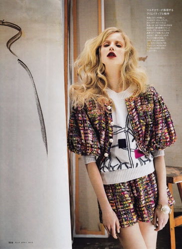 Quirine Engel for Elle Japan March 2013 photographer Pascal Chevalier 