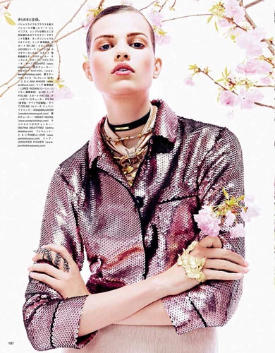 Bette Franke  for Vogue Japan August 2013 photographer Sharif Hamza 