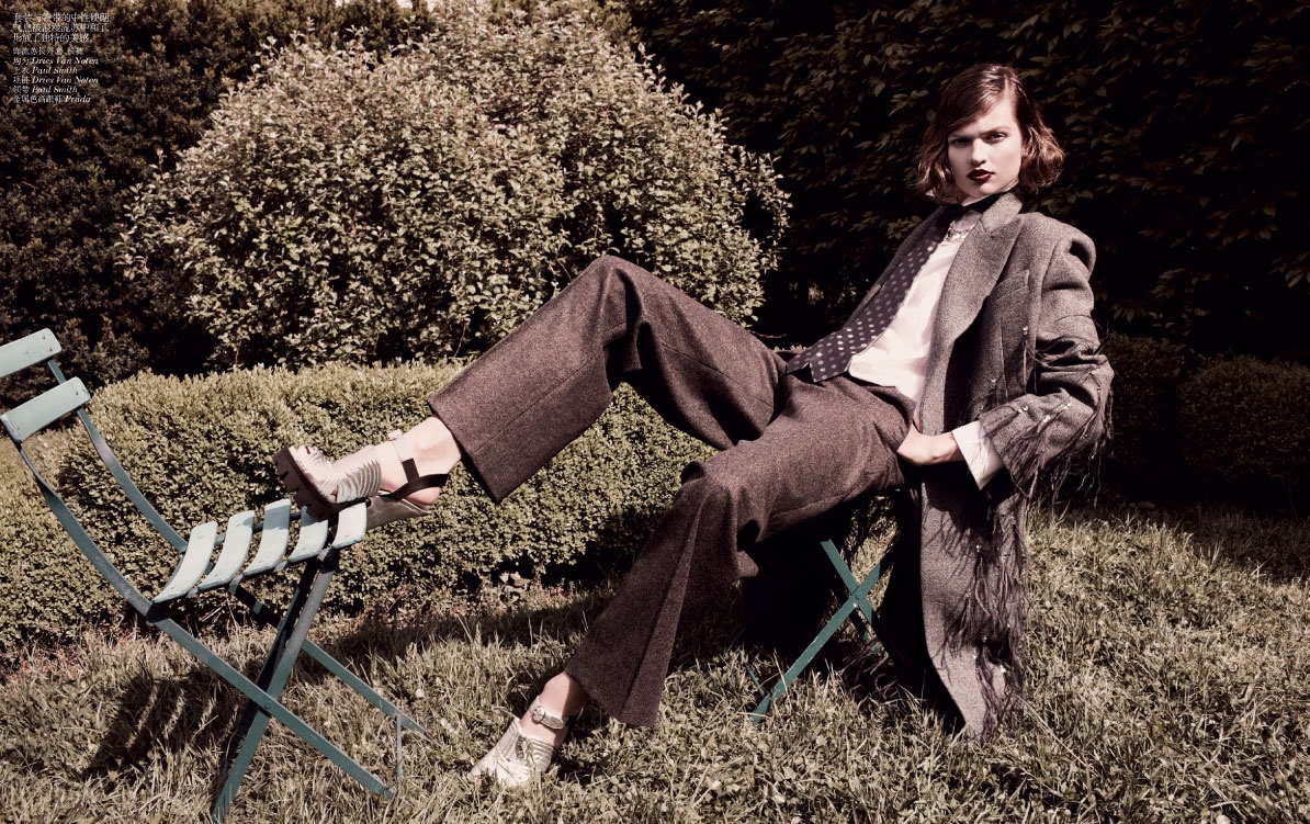 Bette Franke for Vogue China august 2013 photographer Dan Jackson 