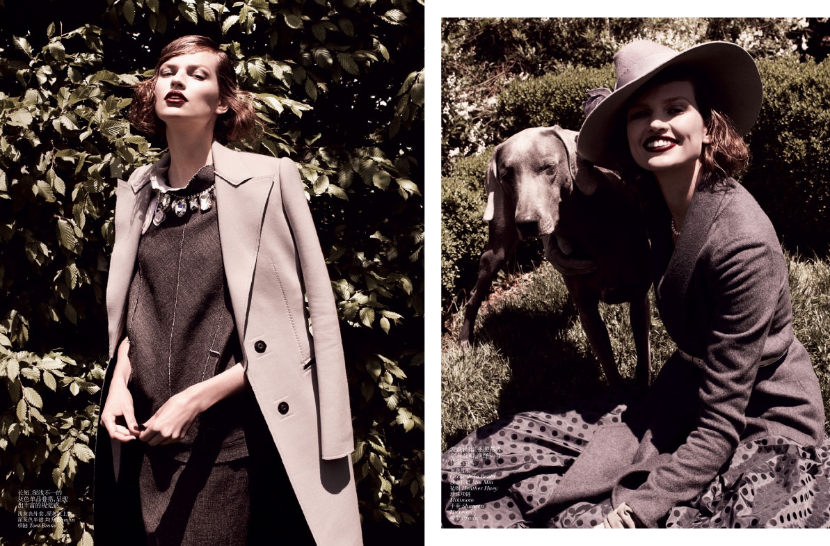 Bette Franke for Vogue China august 2013 photographer Dan Jackson 