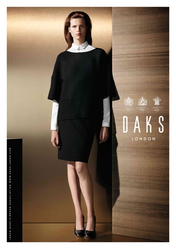 Bette Franke for Daks campaign F/W 2013 photographer Liz Collins 