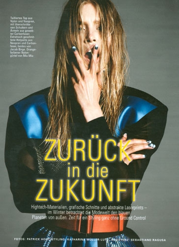 Annemara Post for Glamour Germany September 2013 photographer Patrick Houi 