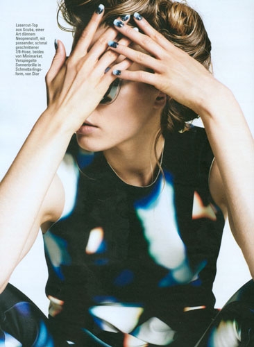 Annemara Post for Glamour Germany September 2013 photographer Patrick Houi 