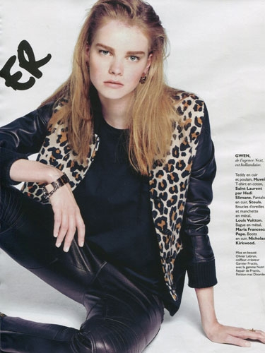 Gwen Loos for Grazia French October 2013 photographer James Macari 